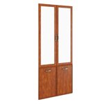 Мебель для кабинета Porto PRT428 Комплект дверей стекло/ДСП